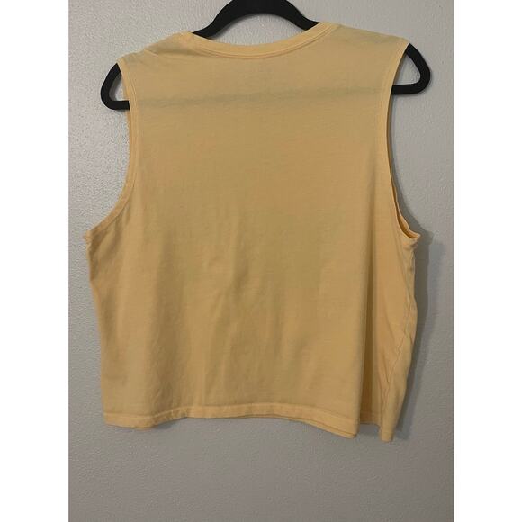 Yellow Yellowstone Wyoming Crop Top, Size XL by Weekend Soul, Looks Vintage - Picture 2 of 4